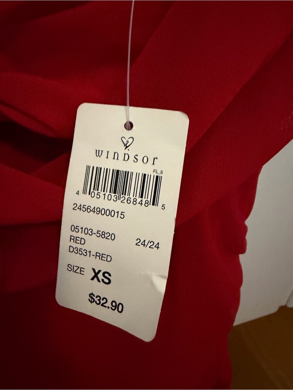 Windsor Red Ruched Bodycon Spaghetti Strap Top - Picture 3 of 3